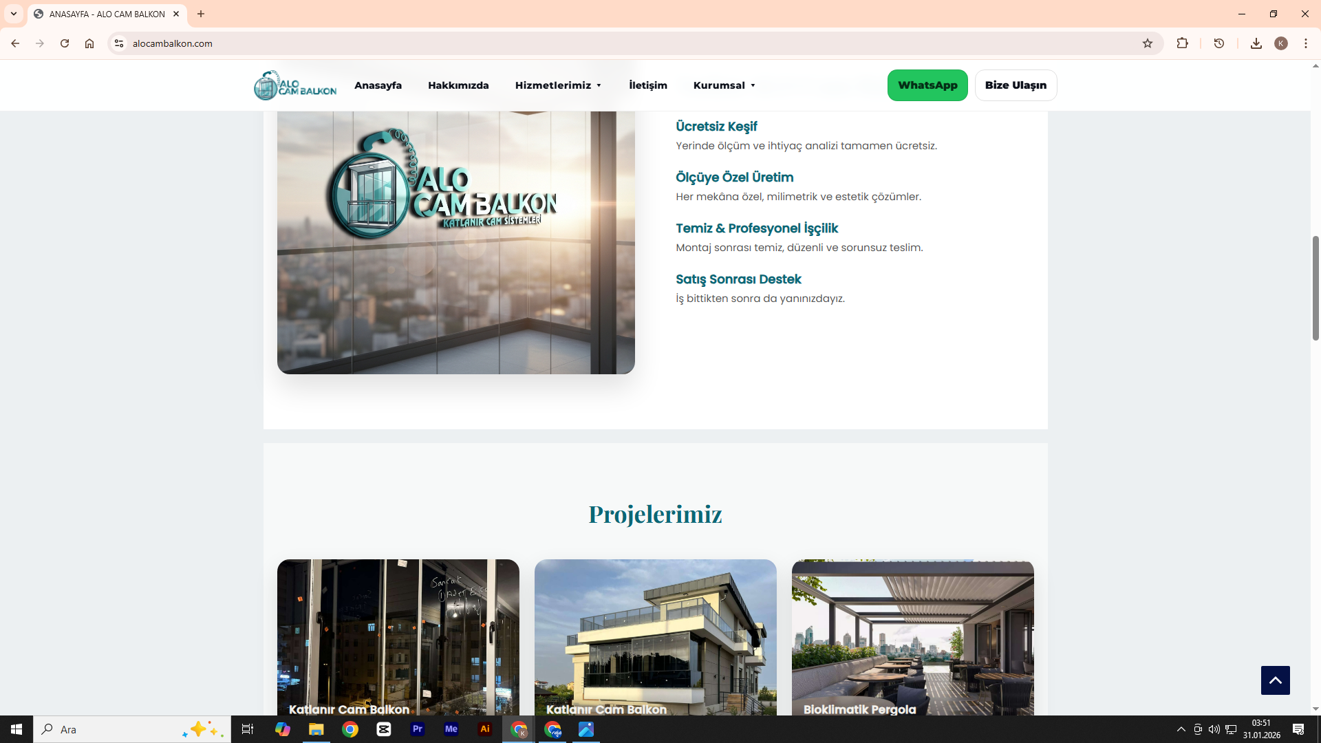 Web tasarım masaüstü önizleme
